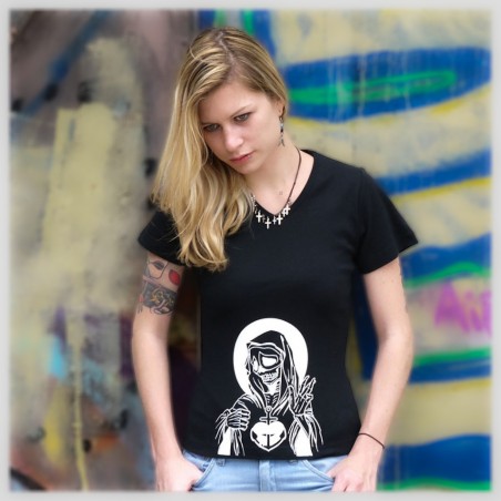 T-shirt Collaboratif Imprimé "MADONNE" - Femme