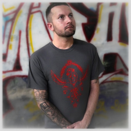 T-shirt Collaboratif Imprimé "SKULLAVY" - Homme