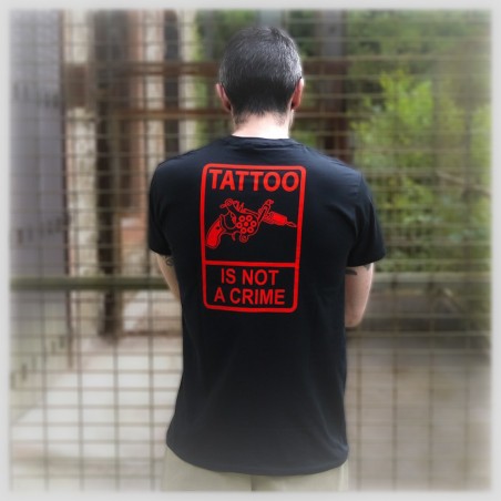 T-shirt Imprimé "Tattoo Is Not A Crime" V2 - Homme