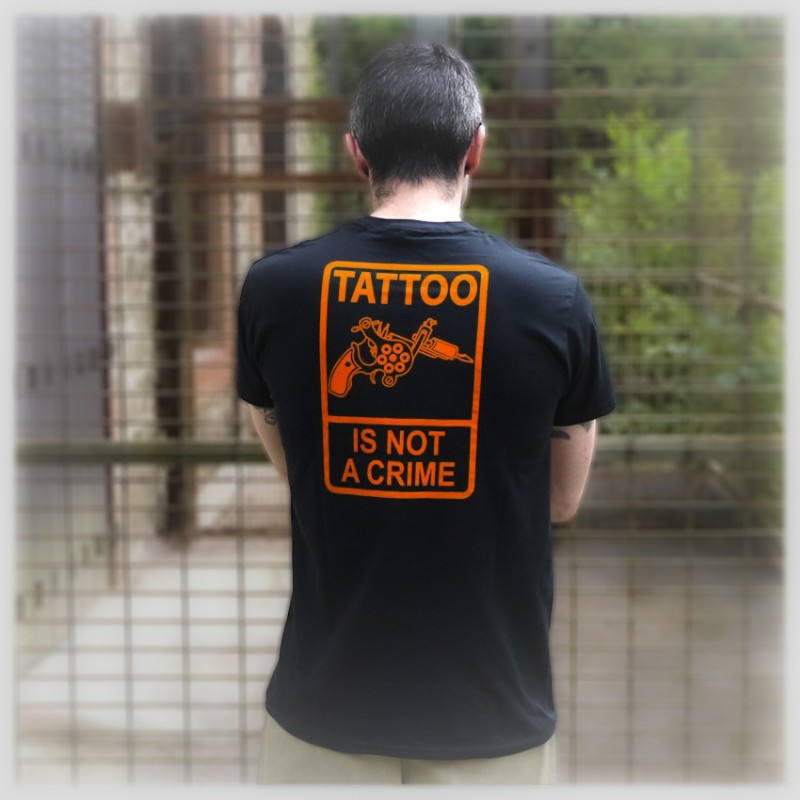 T-shirt Imprimé "Tattoo Is Not A Crime" V3 - Homme