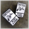 Patch Imprimé "Tattoo Is Not A Crime" V1