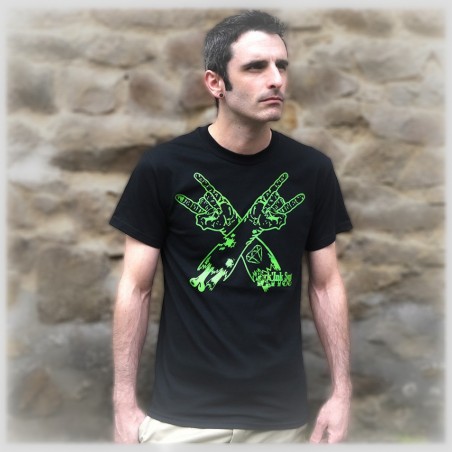 T-shirt Imprimé Bras Zomby Rock'n roll - Homme
