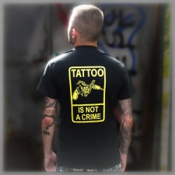 T-shirt Imprimé "Tattoo Is Not A Crime" V0 - Homme